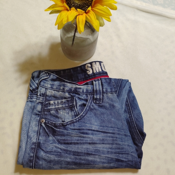 MEN'S DENIM SHORTS Smoke Rise Blue - Picture 6 of 14
